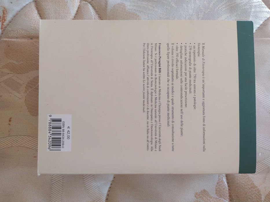 Manuale di fitoterapia - Perugini Billi Francesco