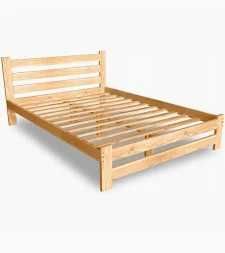 rama łóżka NOWA SALLINGE - naturalny - 160x200 cm - nowe w kartonie