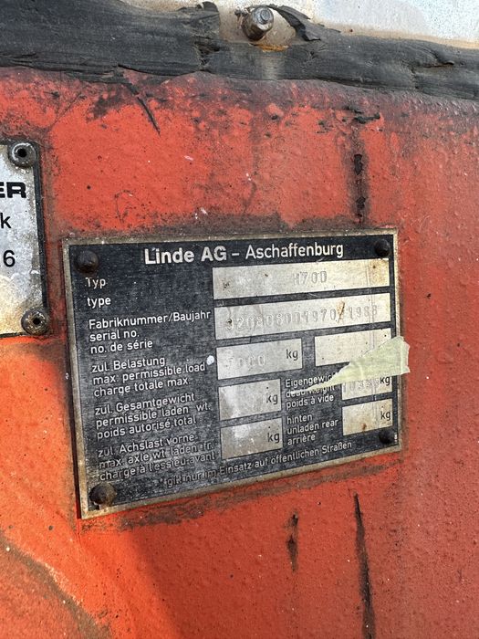 LINDE H70D кара, підйомник 7 тонн