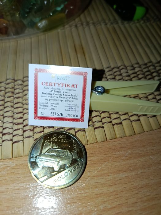 Monety z certyfikatem