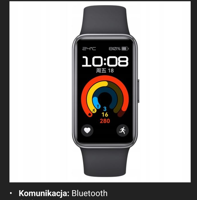 Zegarek- opaska, smartwatch HUAWEI  9 band