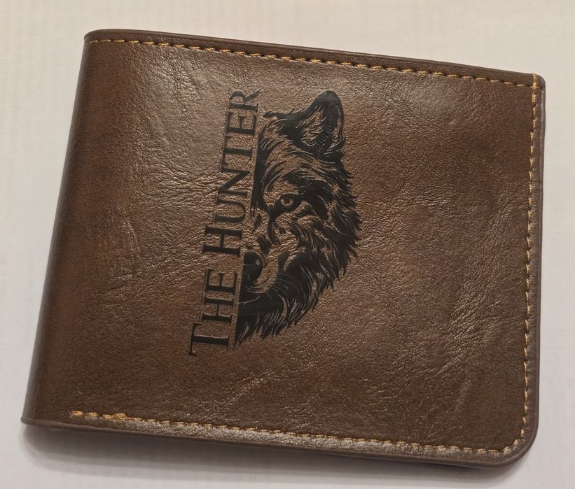 Skórzany portfel myśliwski HUNTER Wilk Canis Lupus.