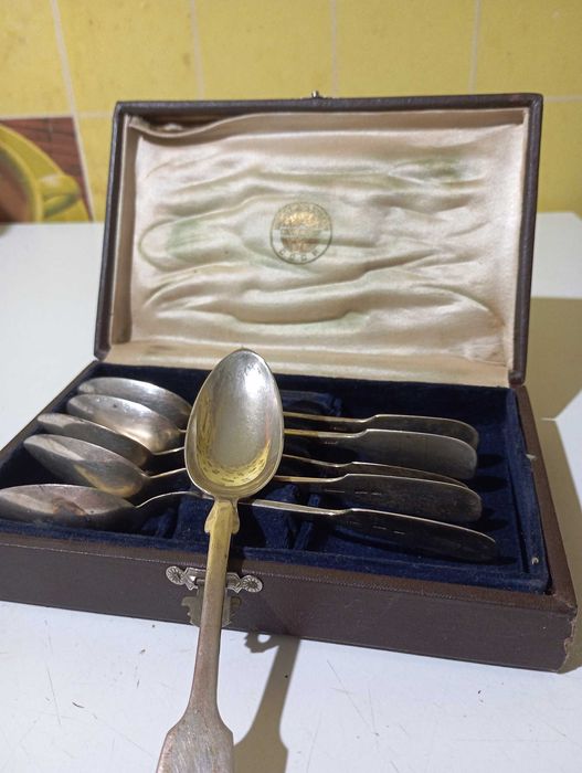 Продам набір срібних чайних ложок - проба 800М, СРСР