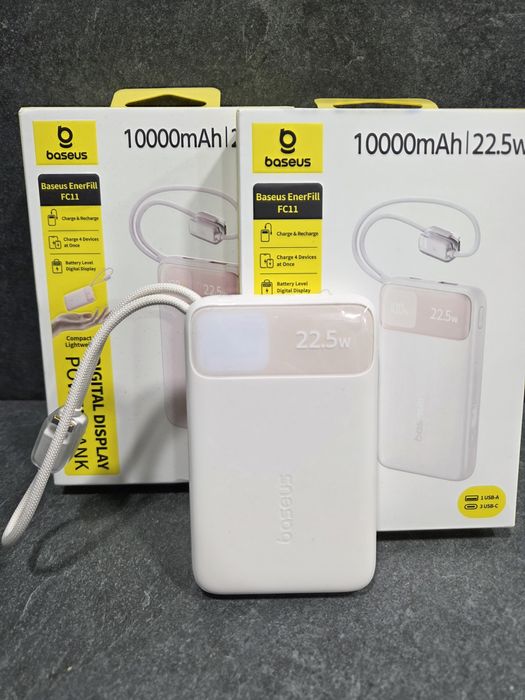 Baseus EnerFill FC11 на 10000 mAh  22.5w. павербанк з кабелем