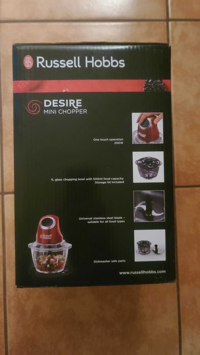 Подрібнювач Russell Hobbs 24660-56 Desire чаша 0,5 л скло 200 Вт нове