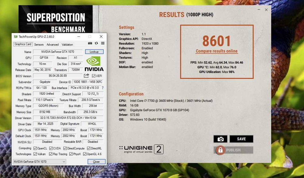 відеокарта GTX1070 8GB Gigabyte Mini ITX OC. Trade-IN