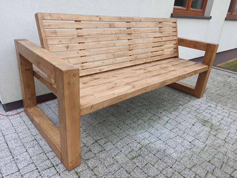 Drewniana ławka ogrodowa/sofa
