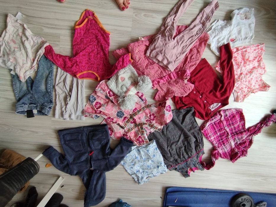 95 sztuk 80/86/92 zestaw ubranek dla dziewczynki H&M  80/86