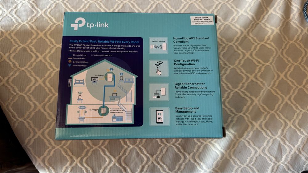 Powerline Wifi extender Av1000 tp-link436638575043563522