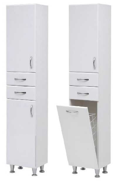 Комплект мебели в ванную: тумба с умывальником, зеркальный шкаф, пенал