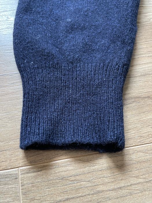 Grubszy sweter granatowy 100% wełniany GANT M