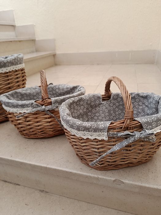 Cestas Vime com Forro