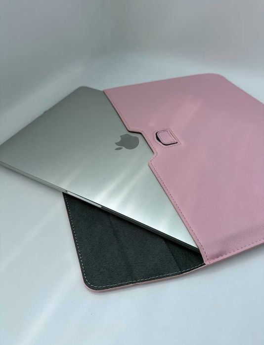 Кожаный конверт на Макбук/ноутбук 13/13.3/15.4/17.3, чехол для MacBook