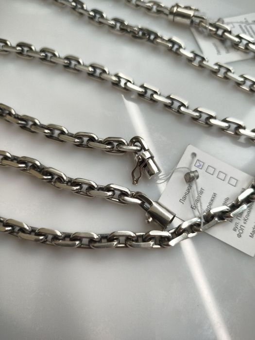 Срібний ланцюжок 90г чоловічий, мужская серебряная цепочка 925