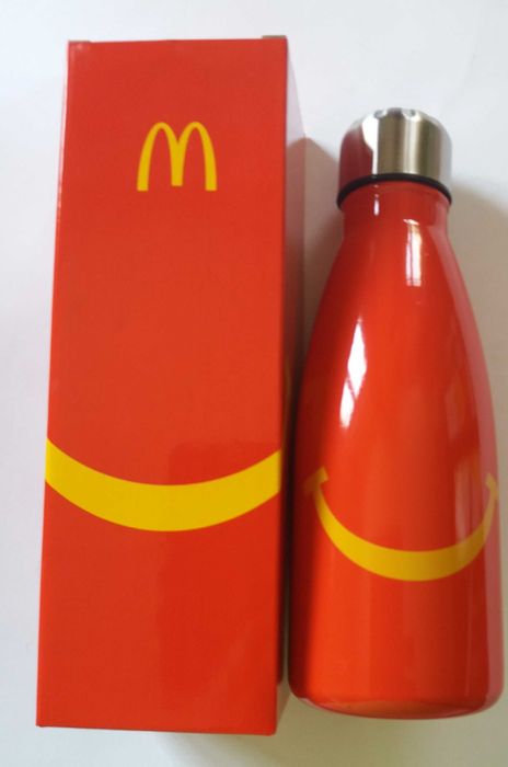Novo preço-McDonald’s 30 ano ofi garrafa aço inoxidável 550ml- € c/