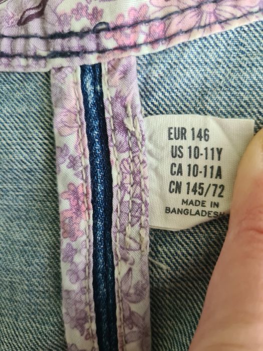 Kamizelka H&M roz 146, 10-11 lat jeans