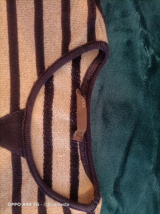 Camisola casual riscas
