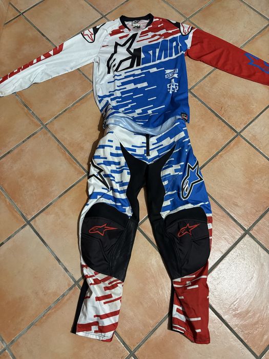 Equipamento fato motocross enduro alpinestars