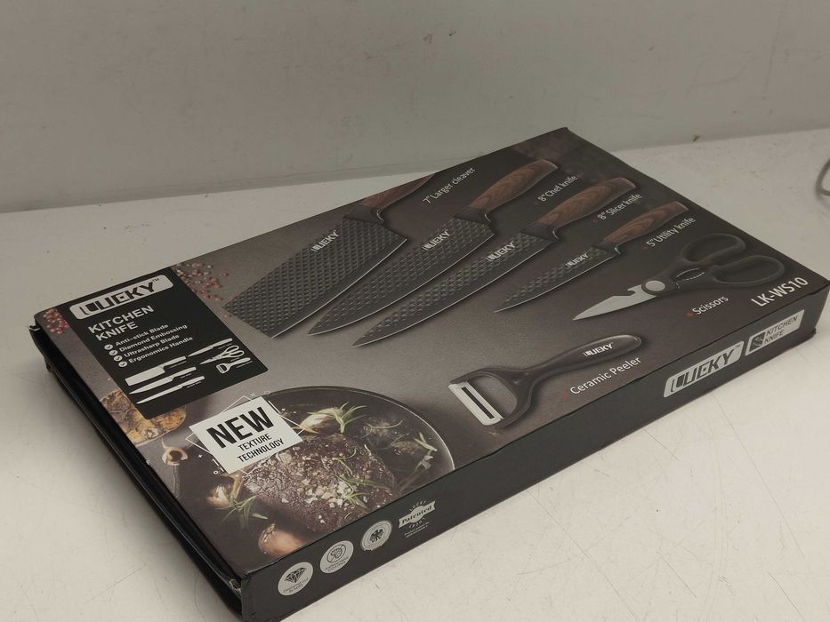 Zestaw noży ze stali nierdzewnej zestaw kuchenny 6 elementów