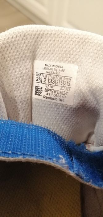 Buty Reebok,chłopięce, sportowe. Rozmiar 33.