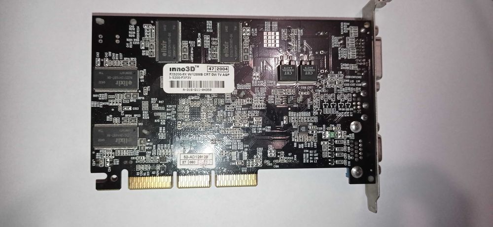 Відеокарта Inno3D FX5200-8X W/128mb CRT DVI TV AGP