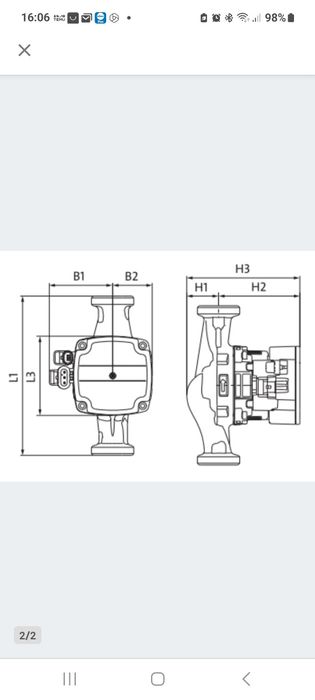GRUNDFOS Pompa Obiegowa ALPHA1 L 25/60_180