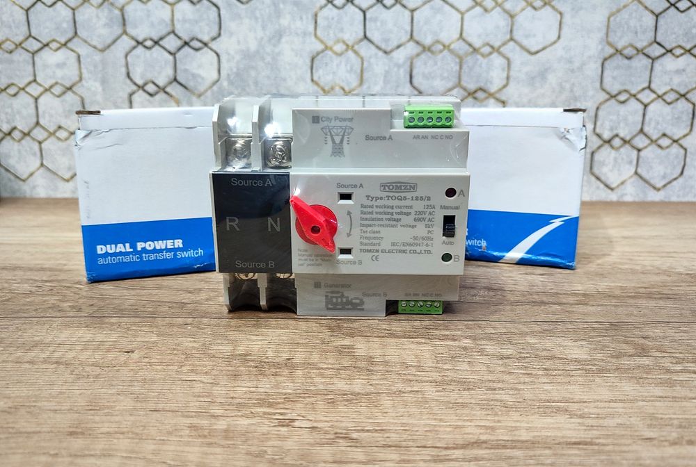 Автомат ввода резерва АВР Tomzn TOQ5-125/2 2P 125A 220V однофазный