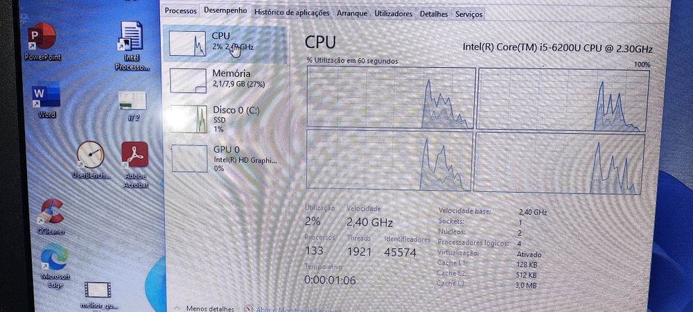 portáteis Acer  i5 8 gb 250 SSD  15.6