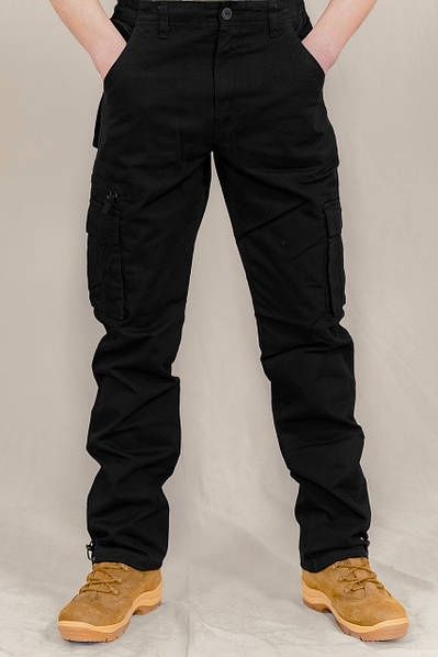 Чоловічі штани карго олива чорні камуфляж Loshan