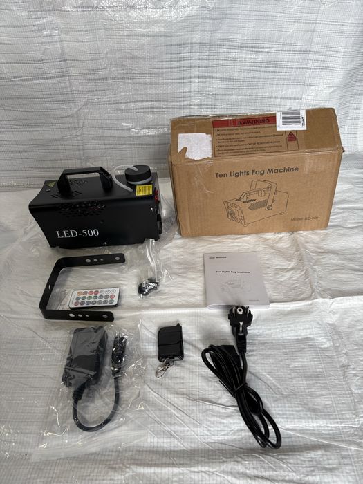 FOG 500 LED – wytwornica dymu mgły z LED i pilotem