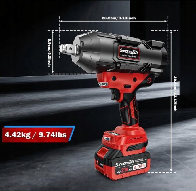 Klucz Udarowy Sundpeypro Akumulatorowy 2100 Nm - 1600 Ft-Lbs Powystawowy