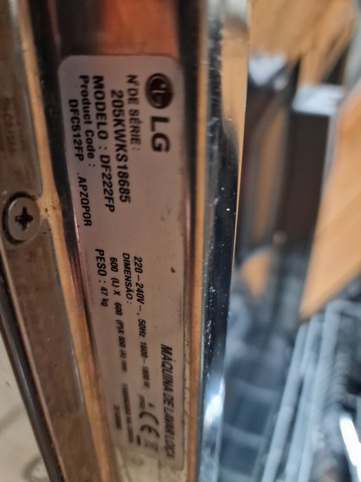 Placa maquina da loiça lg nova