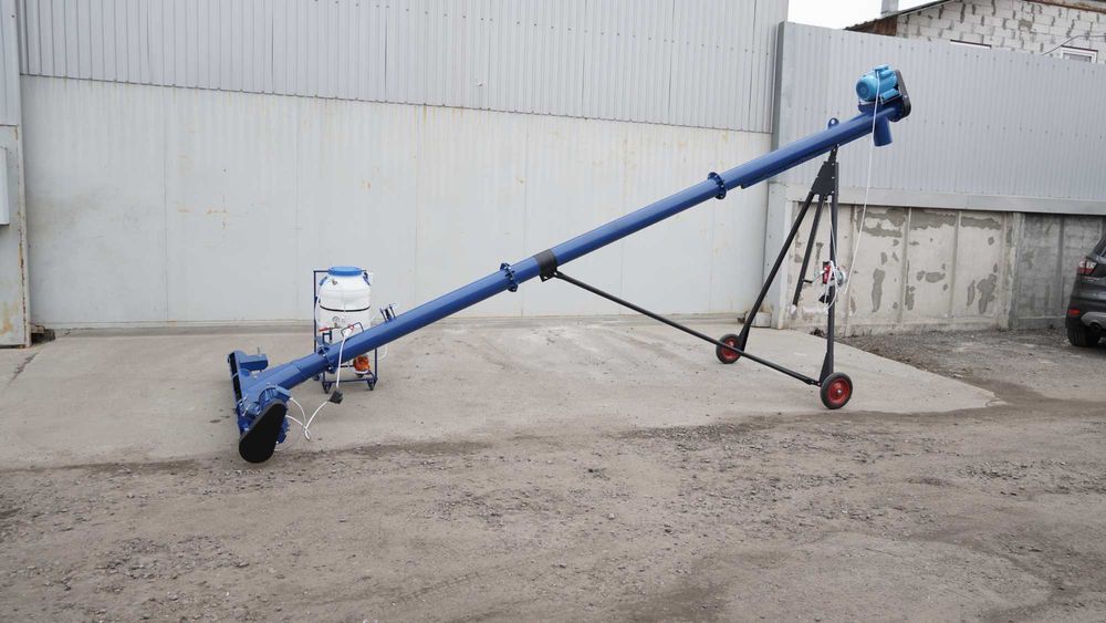 Шнековий навантажувач. Зерновий конвеєр. Винтовой погрузчик 159*6*220