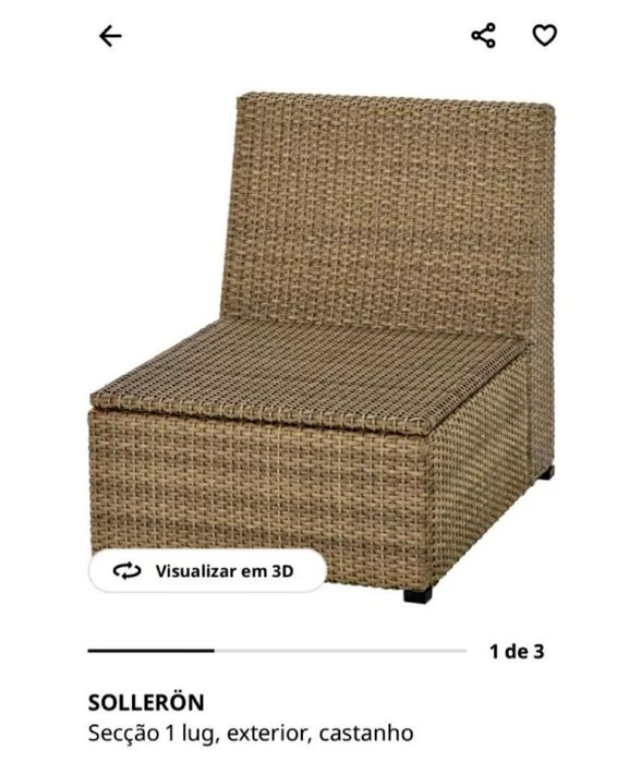 Sofá Exterior Sollerön Novo IKEA