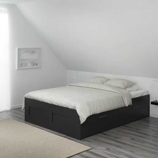 Cama BRIMNES ikea (140x200cm) C/ Estrado e Colchão
