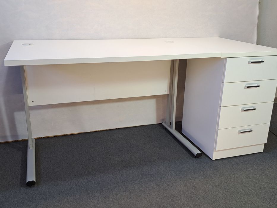 Biurko proste SVENBOX 120x80  plus dostawka 50x80cm