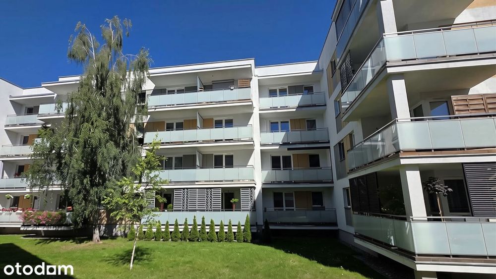 Nowoczesne mieszkanie z dużym balkonem w kameralnym apartamentowcu