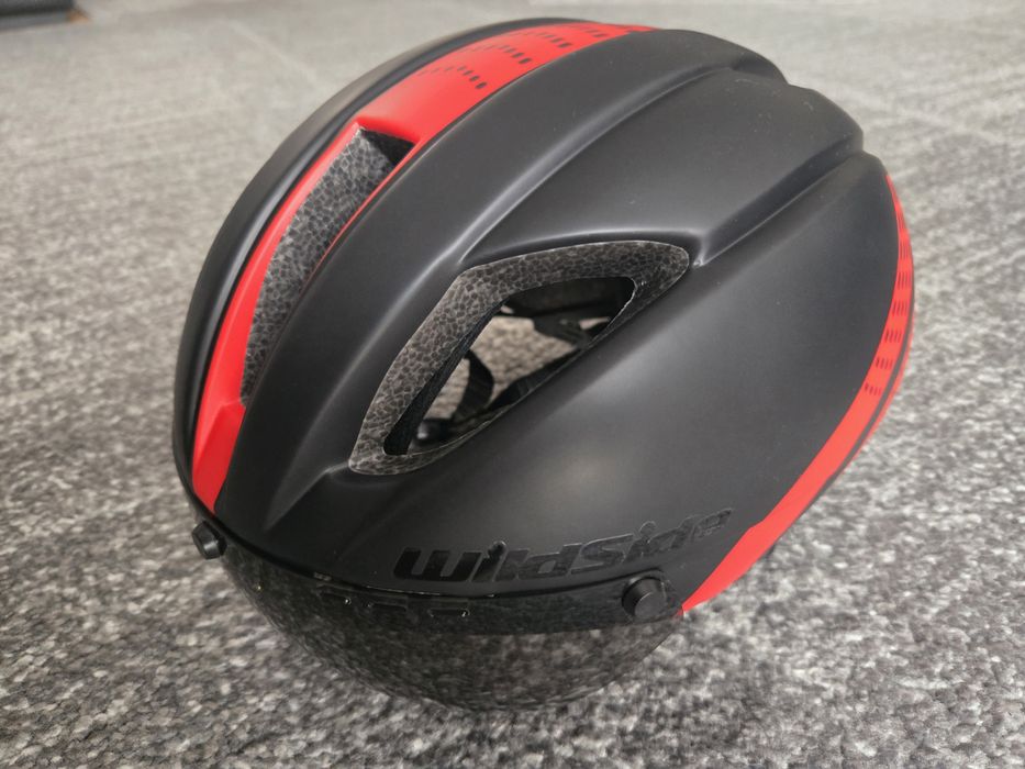 Kask Rowerowy Czasowy L 56-62cm Z Szybką Triathlonowy Aerodynamiczny