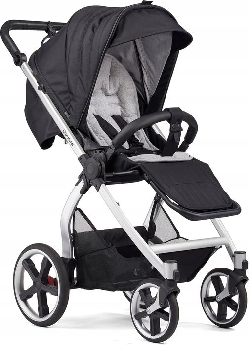 wózek gesslein fx4 2w1 spacerówka gondola folia aluminium