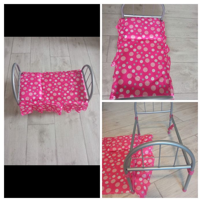 Игрушечная кроватка металлическая для кукол