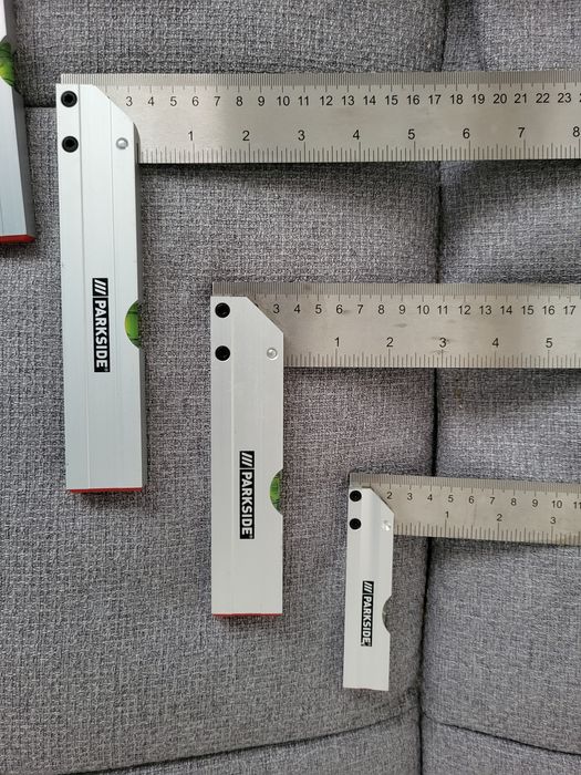Metal Ruler Set with Level (Parkeside)64741011072513121