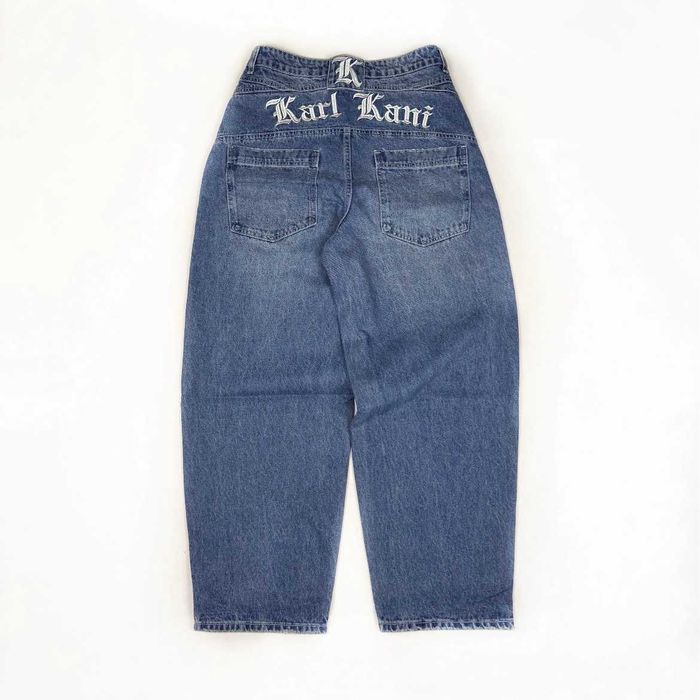 Джинси KARL KANI Blue JEANS rap pants baggy y2k sk8 штани