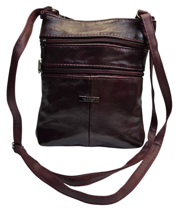 Сумка через плече, барсетка Lorenz Accessories, шкіряна, унісекс