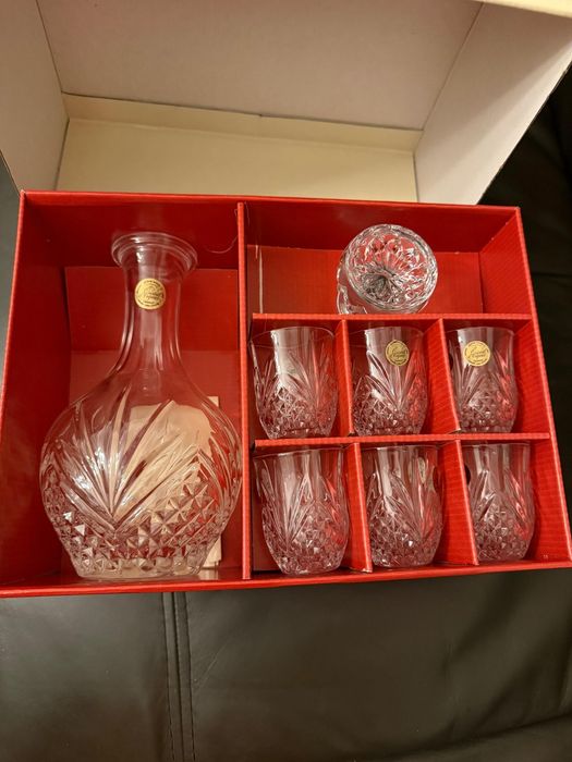 Conjunto licor de cristal
