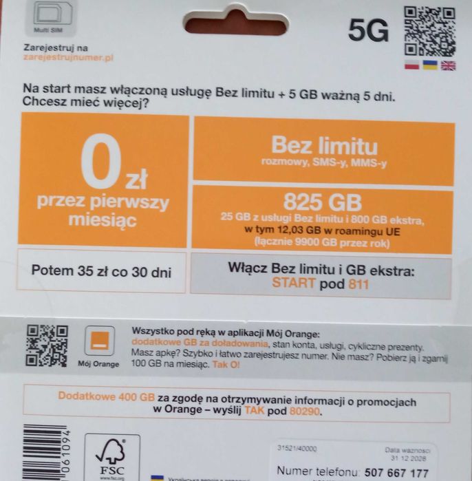 Złoty numer 507 - 667 - 177.