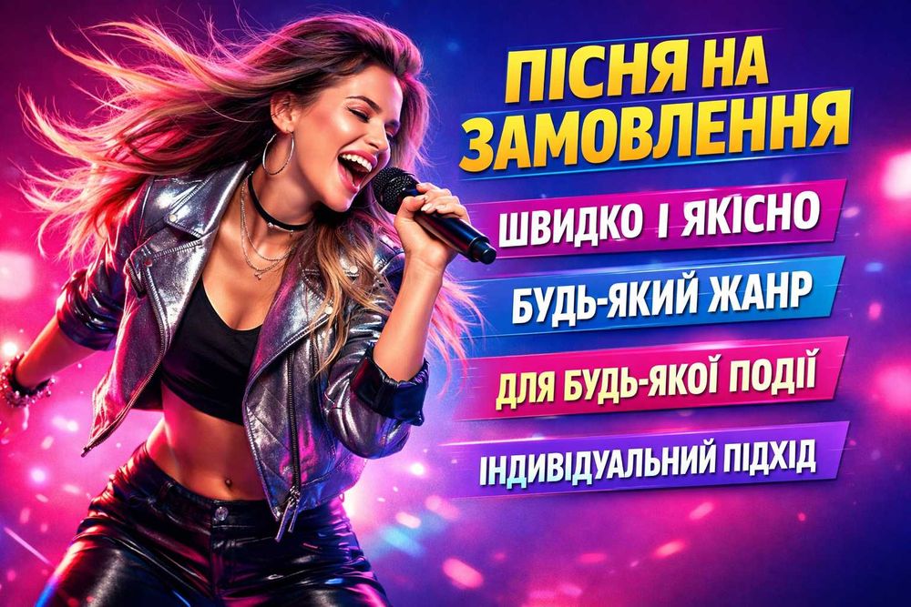 Пісня на замовлення. Пісня в подарунок. Музичний подарунок