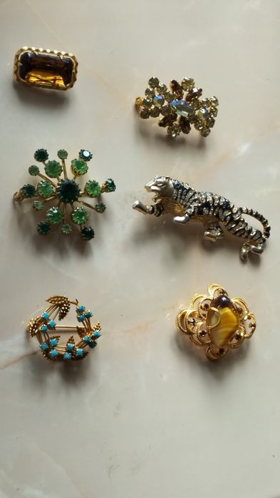 Брошки.Вінтаж.Чехія.