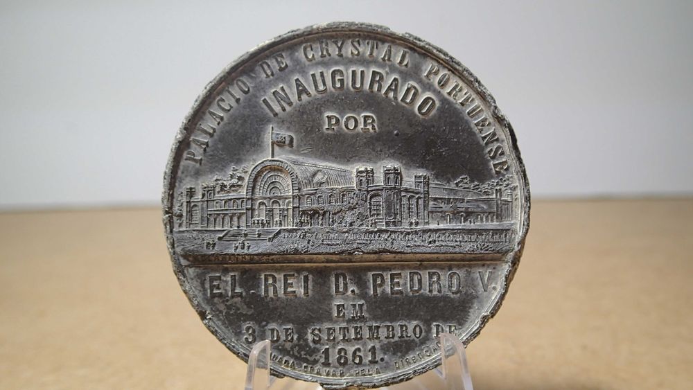 Medalha em metal D Pedro V , Rei de Portugal