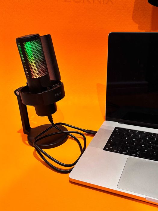 Мікрофон настільний кольоровий для відеоблогера FIFINE A8 PLUS