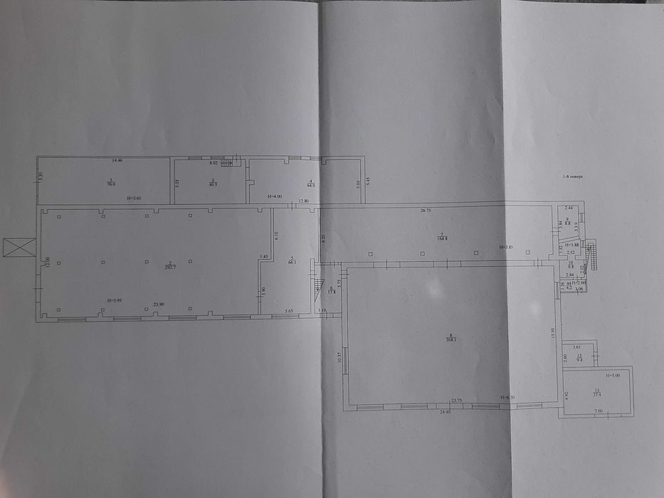Продаж нежитлової будівлі в Новобавар р-ну  м.Вокзальна - 1832,2 кв.м.